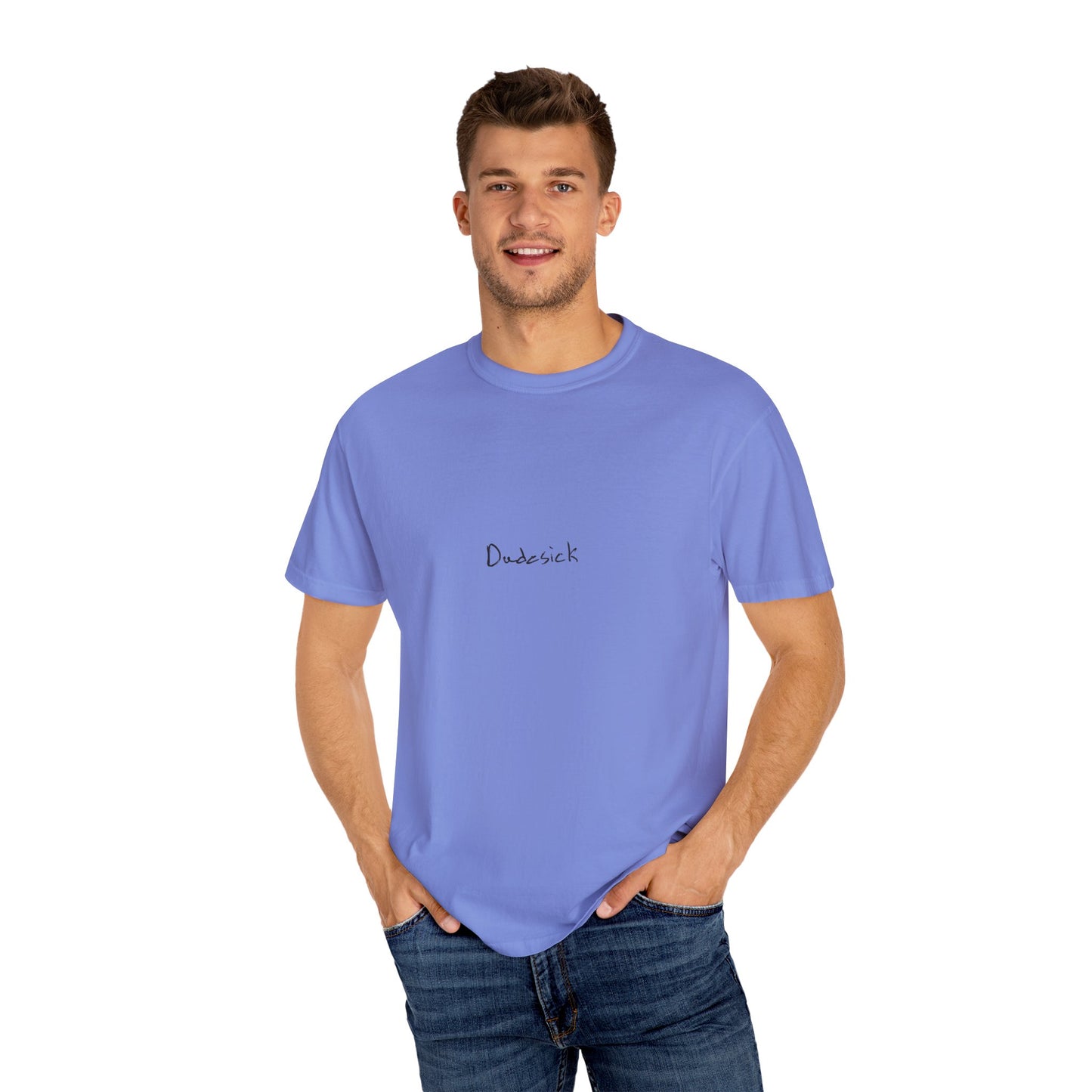 Dudesick Unisex Garment-Dyed T-Shirt - Stylish Casual Wear with Modern Graphic Design