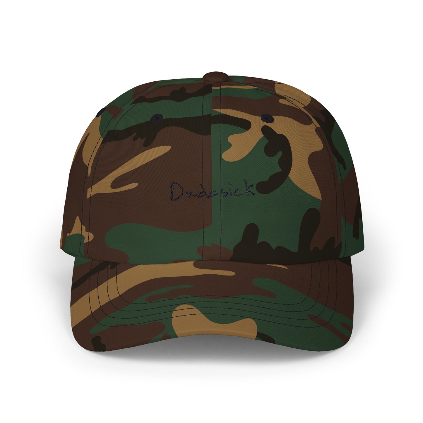 Dudesick Classic Dad Cap - Casual White Adjustable Baseball Hat