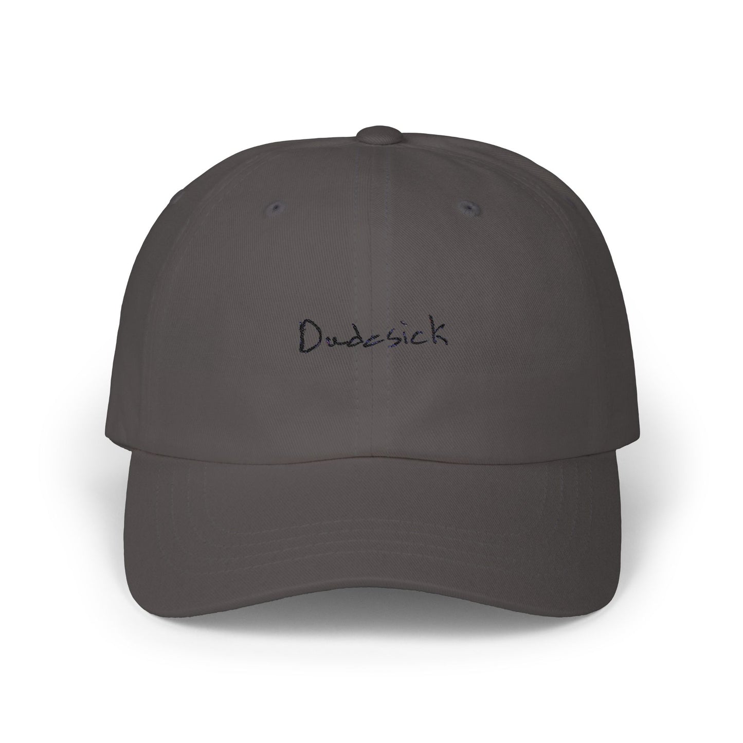 Dudesick Classic Dad Cap - Casual White Adjustable Baseball Hat