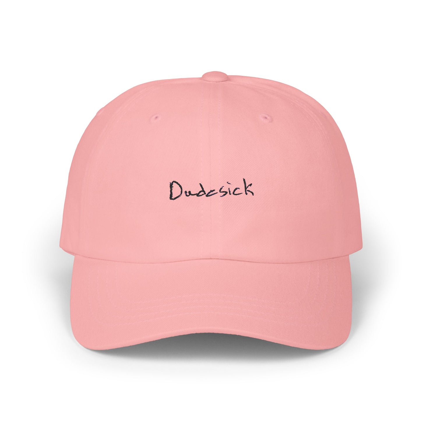 Dudesick Classic Dad Cap - Casual White Adjustable Baseball Hat