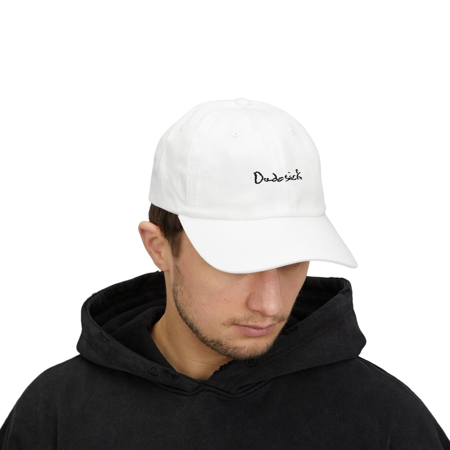 Dudesick Classic Dad Cap - Casual White Adjustable Baseball Hat
