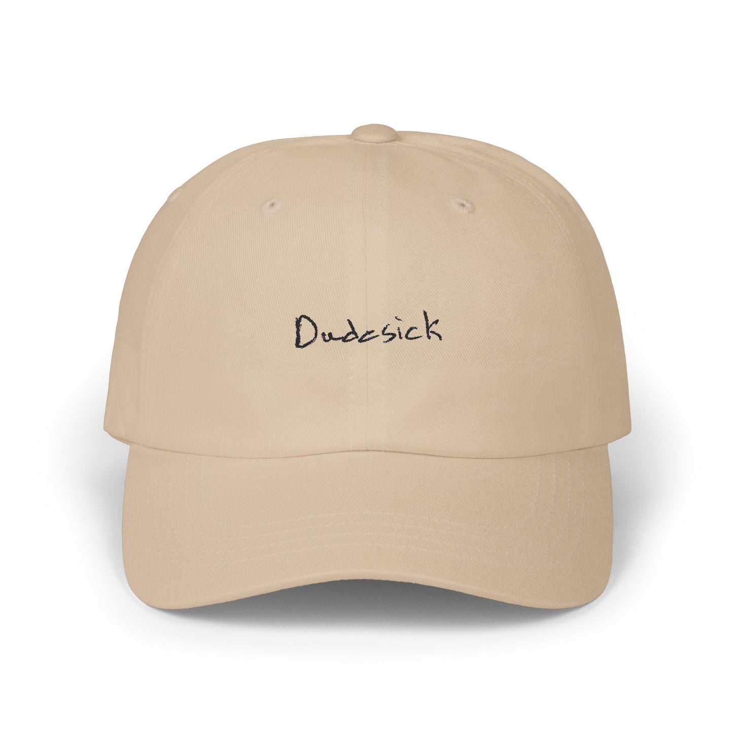 Dudesick Classic Dad Cap - Casual White Adjustable Baseball Hat
