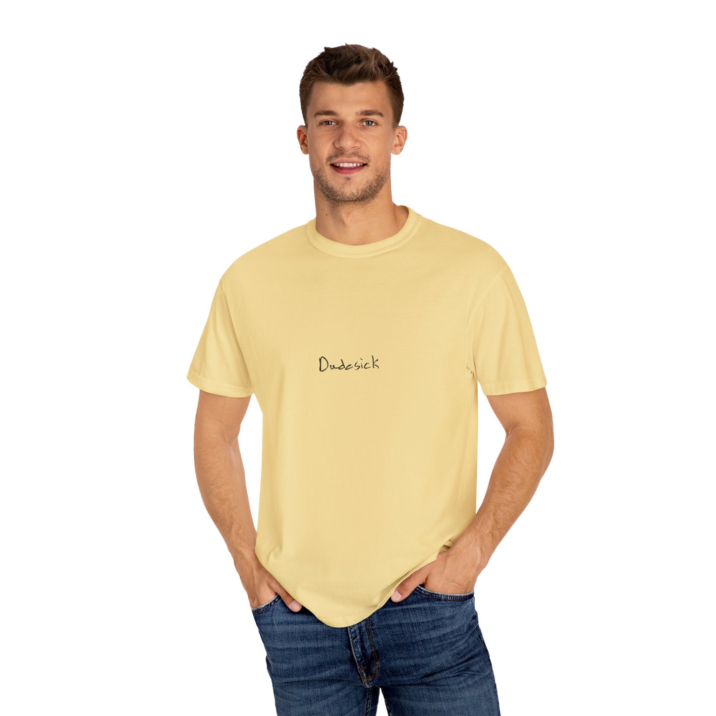 Dudesick Unisex Garment-Dyed T-Shirt - Stylish Casual Wear with Modern Graphic Design